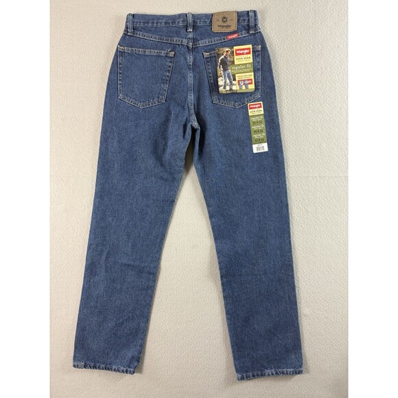 Wrangler Mens Jeans 33x32 Blue Dark Wash Five Star U Shape Regular Fit 96501DS